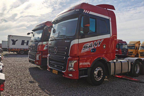 Sany Group Yingjie Edition 500 HP 6X4 tractor (National V) dual-drive Weichai used tractor, yellow p