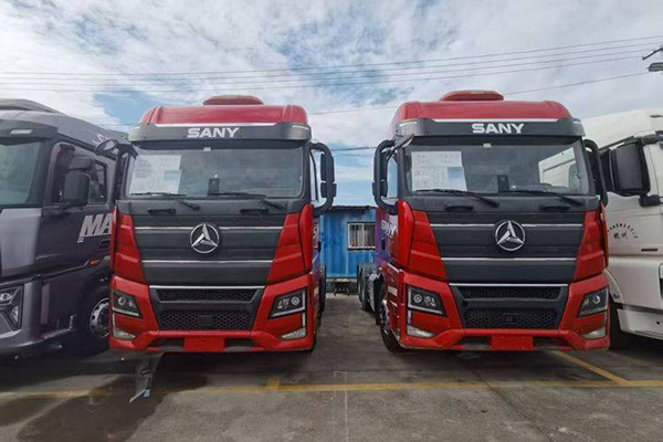 good Sany Group Wangdao 395 380HP 6X4 tractor (China VI) dual-drive Dachai used tractor, yellow plate