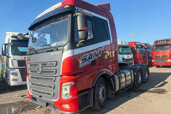 Sany Group Yingjie Edition 500 HP 6X4 tractor (National V) dual-drive Weichai used tractor, yellow p
