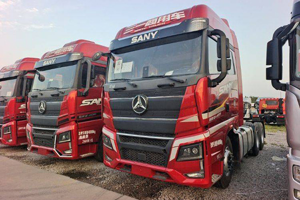 Sany Group Jiangshan Edition 460HP 6X4 tractor (China VI) dual-drive Yuchai used tractor, yellow pla