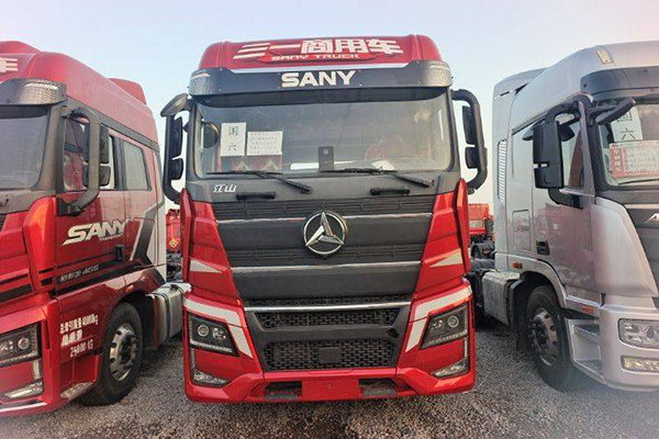 good Sany Group Jiangshan Edition 460HP 6X4 tractor (China VI) dual-drive Yuchai used tractor, yellow pla