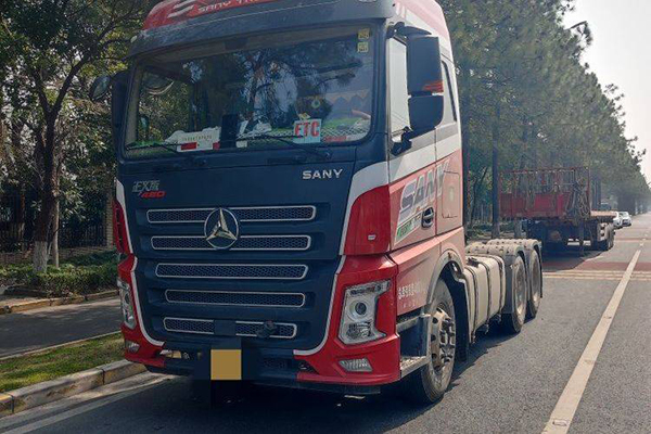 good Sany Group Justice Edition 460hp 6x4 tractor (China VI) dual-drive Yuchai used tractor, yellow plate