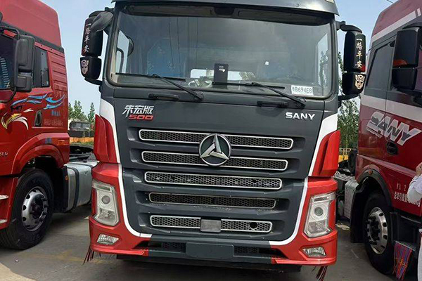 Sany Group Zhu Hong Edition 500 HP 6X4 tractor (National V) dual-drive Weichai used tractor, yellow for sale