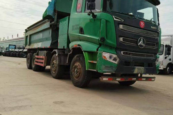 Sany Group standard version 340 horsepower 8x4 5.8m dump truck with four front and eight rear wheels for sale