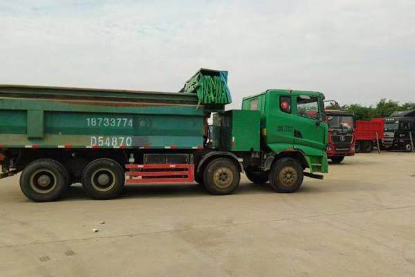 Sany Group standard version 340 horsepower 8x4 5.8m dump truck with four front and eight rear wheels in China