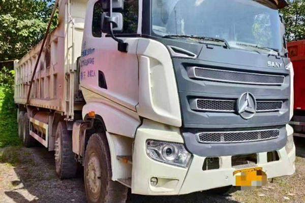 good Sany Group heavy-duty version 490 horsepower 8x4 7.4m front four rear eight used Xichai dump truck