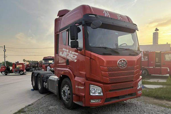 good Qingdao Jiefang JH6 heavy-duty truck, Pilot Edition 2.0, 510 hp, 6x4 dual-drive, Weichai used tracto