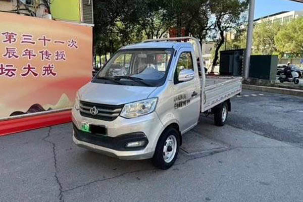 Changan Kuayuewang X1 2.84T 3.05m single-row pure electric flatbed mini truck. Used electric truck. in China