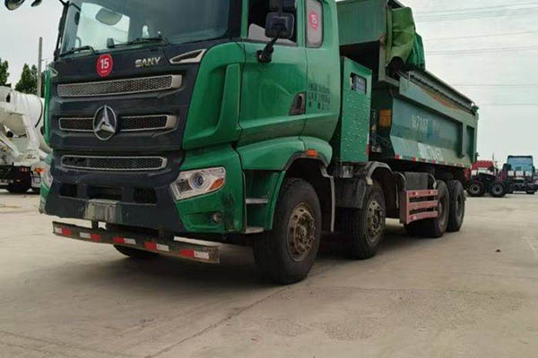 Sany Group standard version 340 horsepower 8x4 5.8m dump truck with four front and eight rear wheels