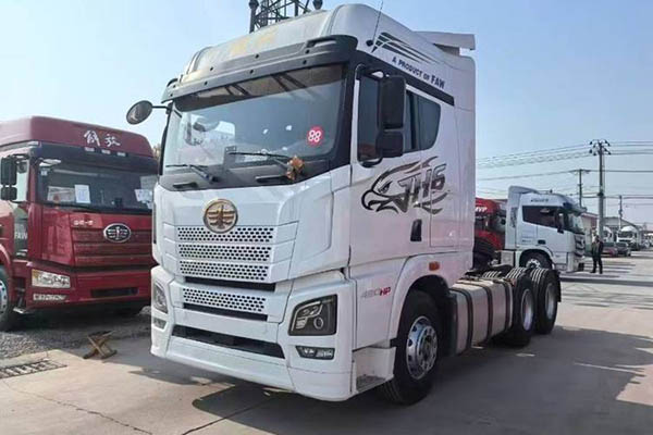 Qingdao Jiefang JH6 heavy-duty truck, Pilot Edition 2.0, 480 hp, 6x4, AMT, dual-drive, used Weichai