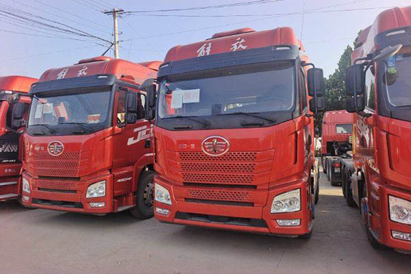 good Qingdao Jiefang JH6 heavy-duty truck, 460 hp, 6x4 dual-drive, Weichai used tractor
