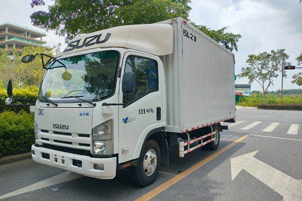 Jiangling Kaiyun Blue Whale Heavy-Duty Standard Model 129HP 4.08m Single-Row Van Light Truck Single-Axle Used Qingling Isuzu Truck