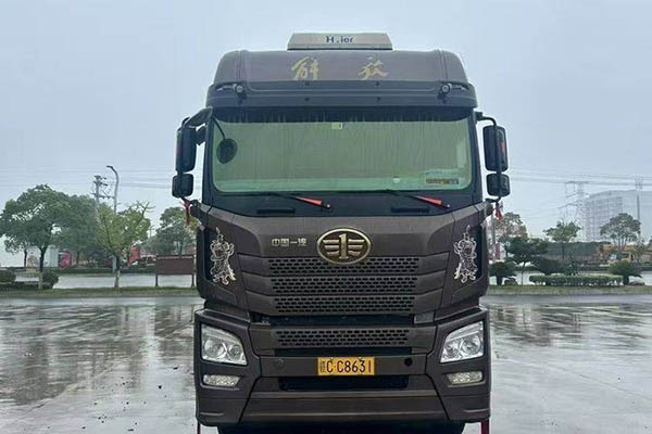 Qingdao Jiefang JH6 heavy-duty truck, 460 hp, 8x4, 9.4m slatted truck, used Xichai truck for sale