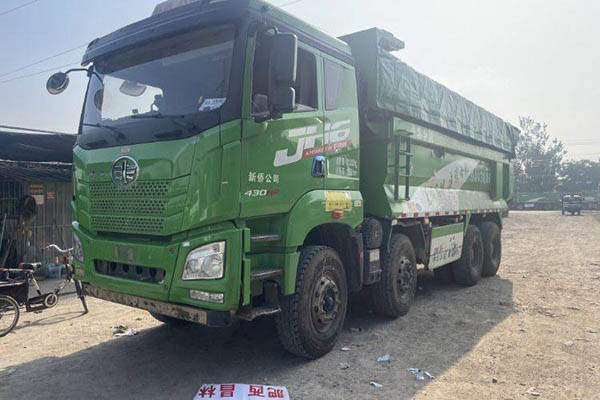 Qingdao Jiefang JH6 heavy-duty truck, 430 hp, 6x4, 6.5m dump truck, rear eight-wheel drive, used Wei