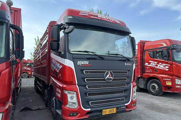 Sany Group Silver Pine Edition 460HP 8x4 9.5m Stake Truck (China VI) Front 4x4 Rear 8x8 Used Sany Po for sale
