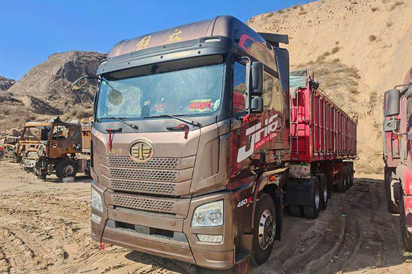Qingdao Jiefang JH6 heavy-duty truck, Pilot Edition 2.0, 460 hp, 6x4, LNG dual-drive, used Weichai t