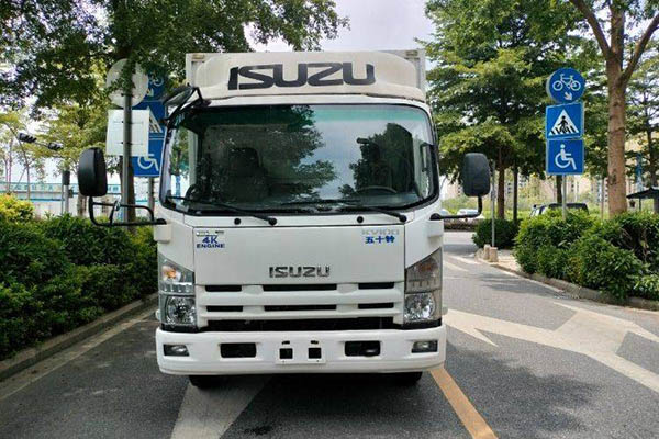 Jiangling Kaiyun Blue Whale Heavy-Duty Standard Model 129HP 4.08m Single-Row Van Light Truck Single-Axle Used Qingling Isuzu Truck for sale