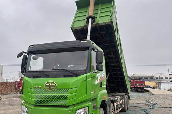 Qingdao Jiefang JH6 heavy-duty truck, 460 hp, 8x4, 8.6m dump truck, 8x4 front and 8x8 rear, used Wei