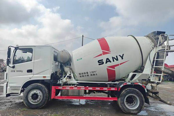 good Sany Group 200HP 4X2 3.99m3 concrete mixer truck SYM5180GJB1F Yuchai used mixer truck