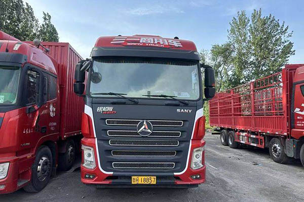 good Sany Group Silver Pine Edition 460HP 8x4 9.5m Stake Truck (China VI) Front 4x4 Rear 8x8 Used Sany Po