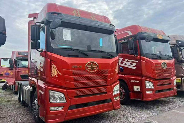 good Qingdao Jiefang JH6 heavy-duty truck, Pilot Edition 2.0, 480 hp, 6x4 dual-drive, Weichai used tracto