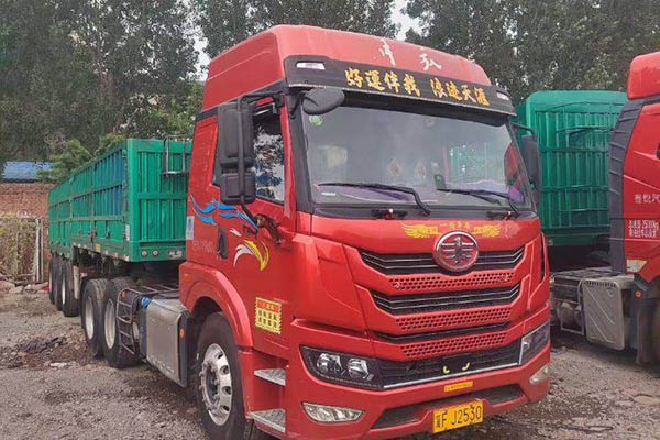 good Qingdao Jiefang Han V Heavy Truck 2.0 Version 460 HP 6X4 Dual Drive Used Tractor