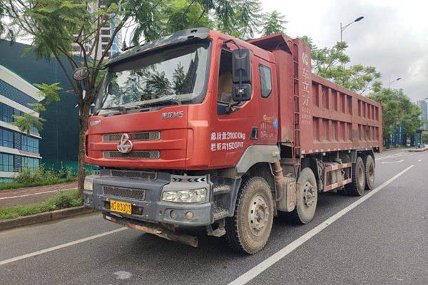 Dongfeng Liuzhou Motor Chenglong M5 310HP 8x4 7.6m dump truck (National V) with 4x4 front and 8x8 re in China