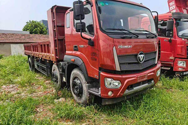 Futian Ruiwo King Kong ES7 270HP 6X2 7.4m dump truck with front and rear four-wheel drive. Yuchai used dump truck for sale