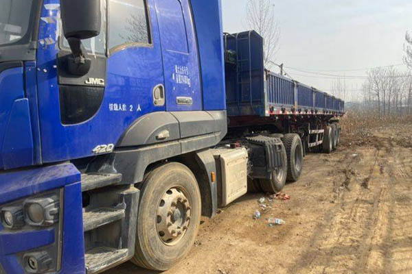 good JMC Weilong heavy-duty truck, 420 hp, 6x4 dual-drive tractor, used Weichai tractor