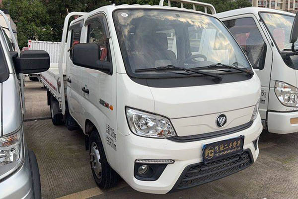 Futian Xiangling M1 1.5L 115HP Gasoline 2.55m Double-row Sideboard Mini Truck Single-axle Dong'an Used Truck for sale