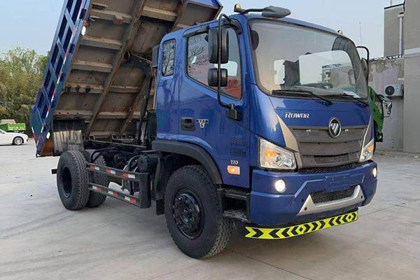 Futian Ruiwo King Kong ES3 170HP 4x2 4m single axle dump truck Yuchai used dump truck for sale