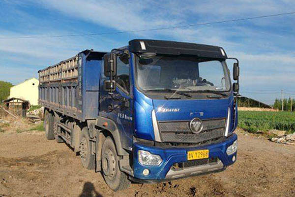 good Foton Ruiwo King Kong ES7 270HP 8X2 7.6m Dump Truck 8X2 Yuchai Used Dump Truck