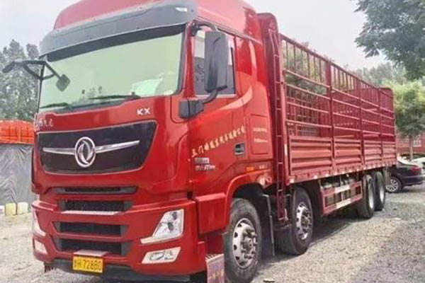Dongfeng Commercial Vehicles Tianlong Flagship KX 465HP 8x4 9.4m Stake Truck (China VI Emission Standard) with 8x4 front and 8x8 rear. Used Dongfeng Cummins Truck. for sale