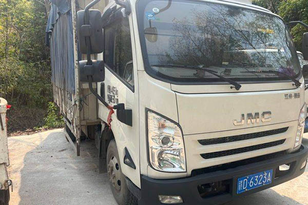 Jiangling Kaiyun Blue Whale 152HP 4.12m Single-row Stakeout Light Truck Single-axle Used Jiangling Truck for sale