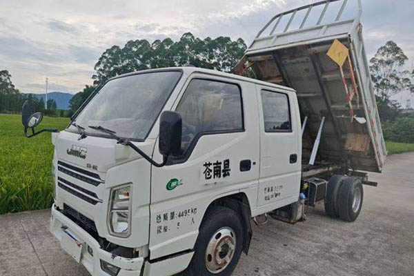 Jiangling New Shunda 122HP 3.19m Dump Truck Single Axle Used Jiangling Dump Truck