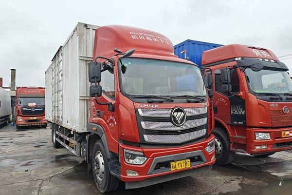 Foton Euro Air R Series 220HP 7.8m Displacement Semi-van Truck Single Axle Used Foton Cummins Truck for sale
