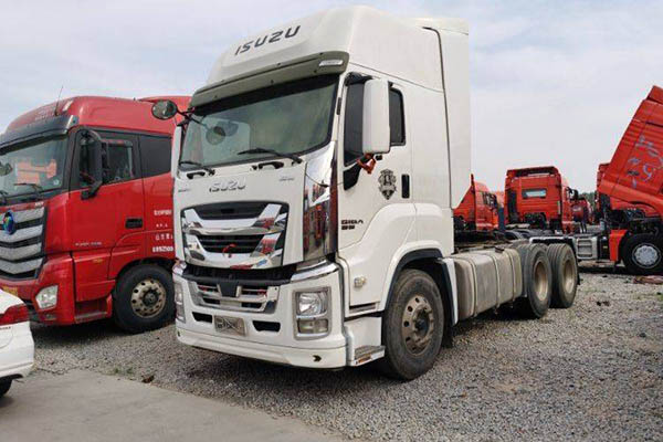 Jiangling Heavy Truck Weilong HV5 heavy-duty truck, economy version, 470 hp, 6x4 dual-drive tractor, used Qingling Isuzu tractor