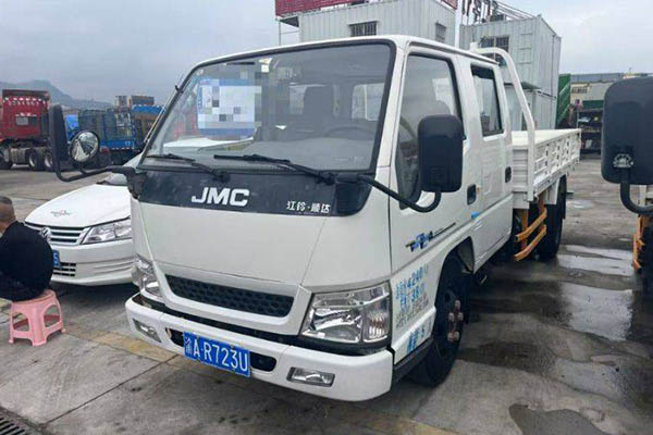 Jiangling Shunda small truck, 116 horsepower, 3.3m row semi-flatbed light truck, single axle, used JAC power truck