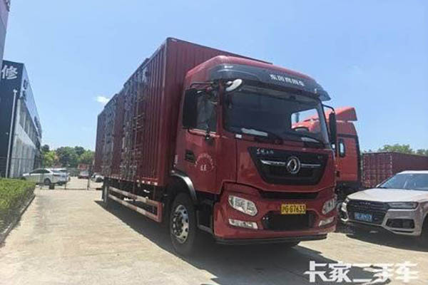 Dongfeng Commercial Vehicles Tianjin KR Comfort Edition 290hp 4x2 9.8m box truck (China VI Emission Standard) single axle Dongfeng Cummins used truck in China