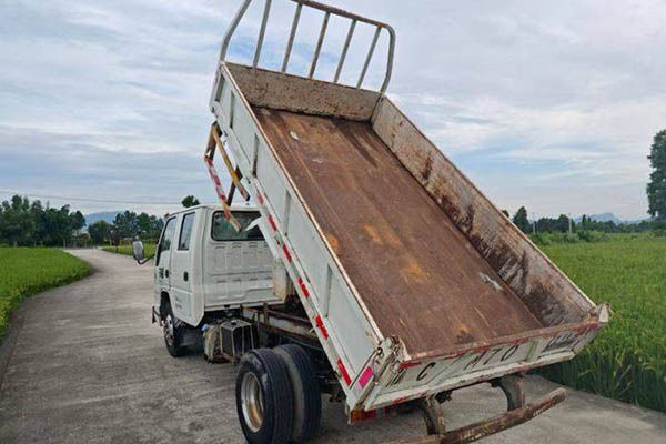 Jiangling New Shunda 122HP 3.19m Dump Truck Single Axle Used Jiangling Dump Truck for sale