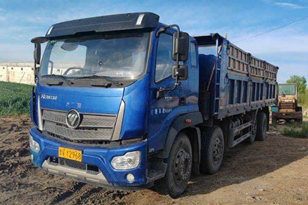 Foton Ruiwo King Kong ES7 270HP 8X2 7.6m Dump Truck 8X2 Yuchai Used Dump Truck