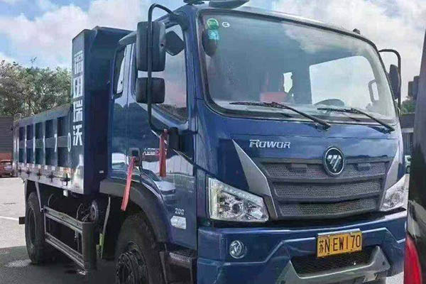good Futian Ruiwo King Kong ES5 200HP 4x2 4m single-axle dump truck Yuchai used dump truck