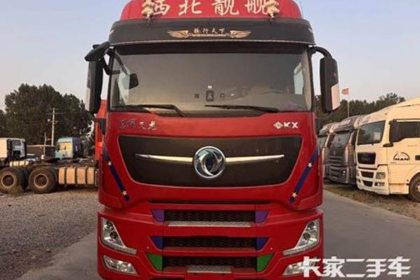 Dongfeng Tianlong Flagship KX King Edition 14.5L LNG 630HP 6X4 Dongfeng 14-speed tractor (China VI) dual-drive used Cummins tractor