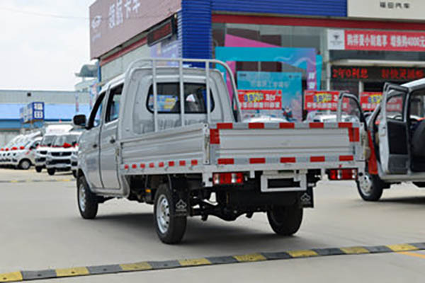 sale Changan Kuayuewang X1 1.3L Gasoline 91 HP 2.55m Double-Row Flatbed Mini Truck (China VI Emission Standard)
