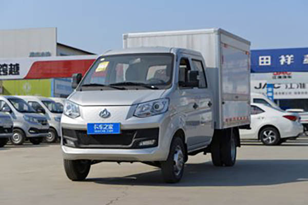 Changan Kuayuewang X1 1.6L gasoline, 122 horsepower, 4x2, 5-speed, 2.67m double-row wingspan mini truck for sale