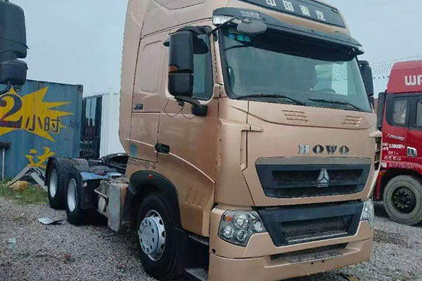 Sinotruk HOWO T7H heavy-duty truck, 540 hp, 6x4 dual-drive, used MAN tractor for sale