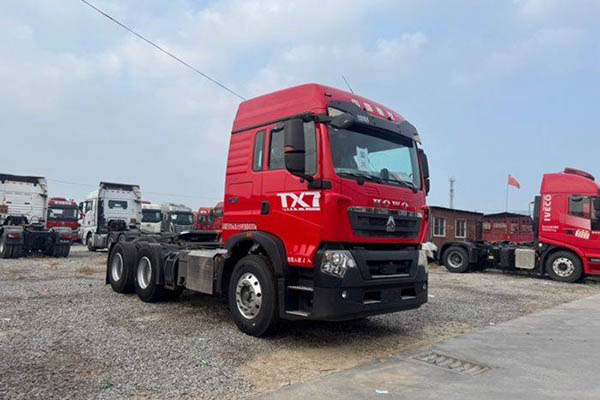 Sinotruk HOWO TX heavy-duty truck, 460 hp, 6x4, AMT automatic transmission, dual-drive, used MAN tractor truck for sale