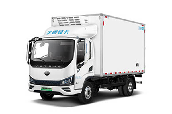 Yutong T5 Changxing Series Light Truck, Air Brake, 4.08m, Single-Row, Pure Electric Refrigerated Truck, Deep Lan 100.46kWh