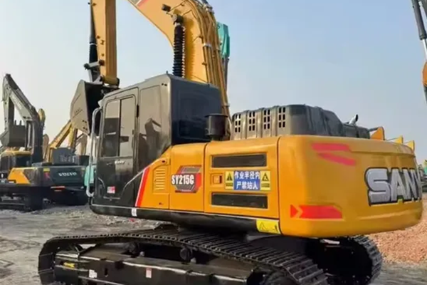 Used Sany 215 Excavator 21 Ton Secondhand Machinery Hydraulic Crawler Diggers Heavy Construction Equipment