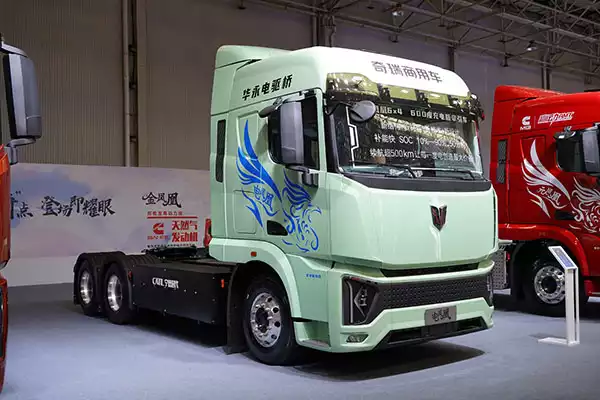 Electric Phoenix 6x4 pure electric tractor unit, CATL 600.92kWh in China